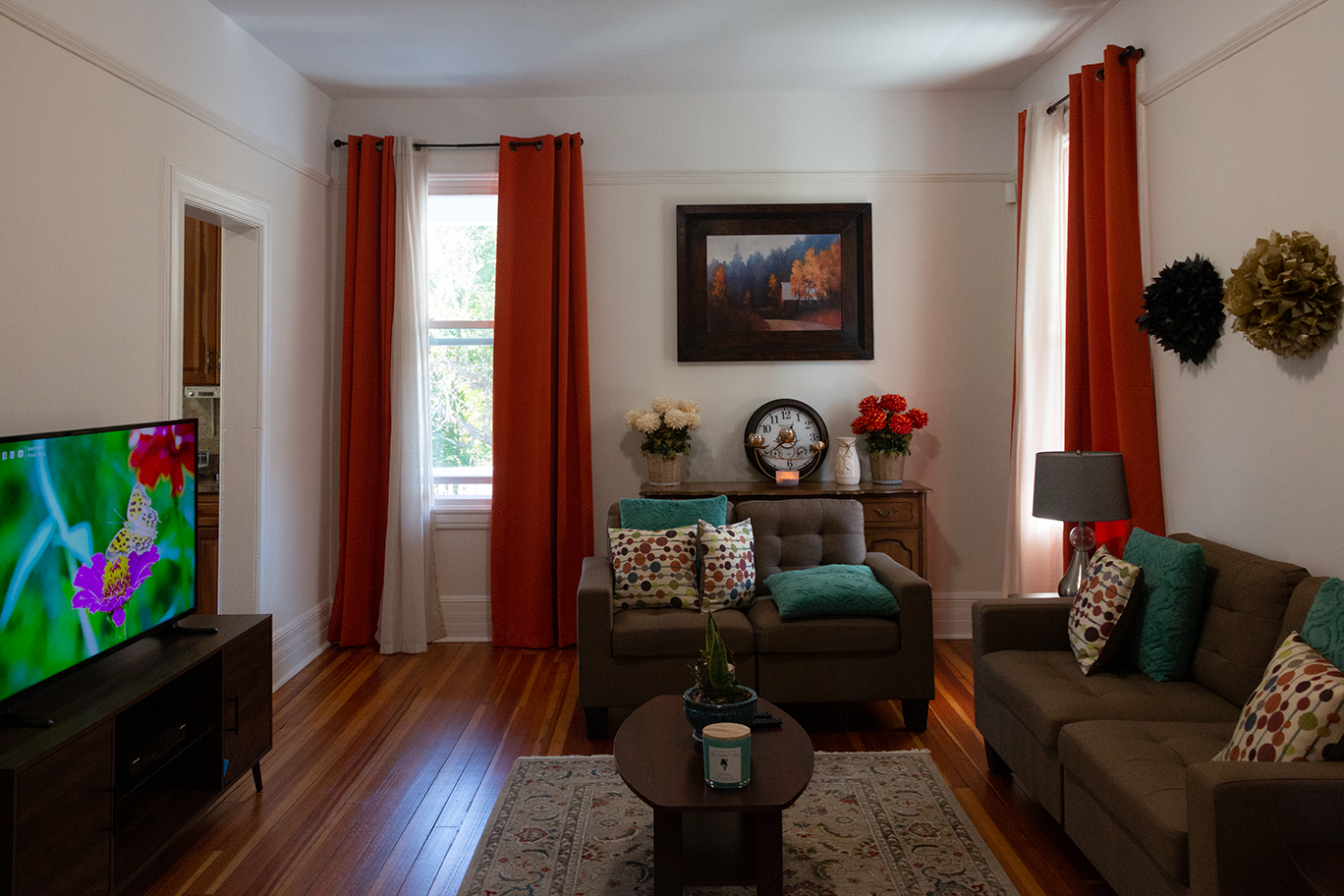 The living room of one of LifeWay Network’s safe houses.